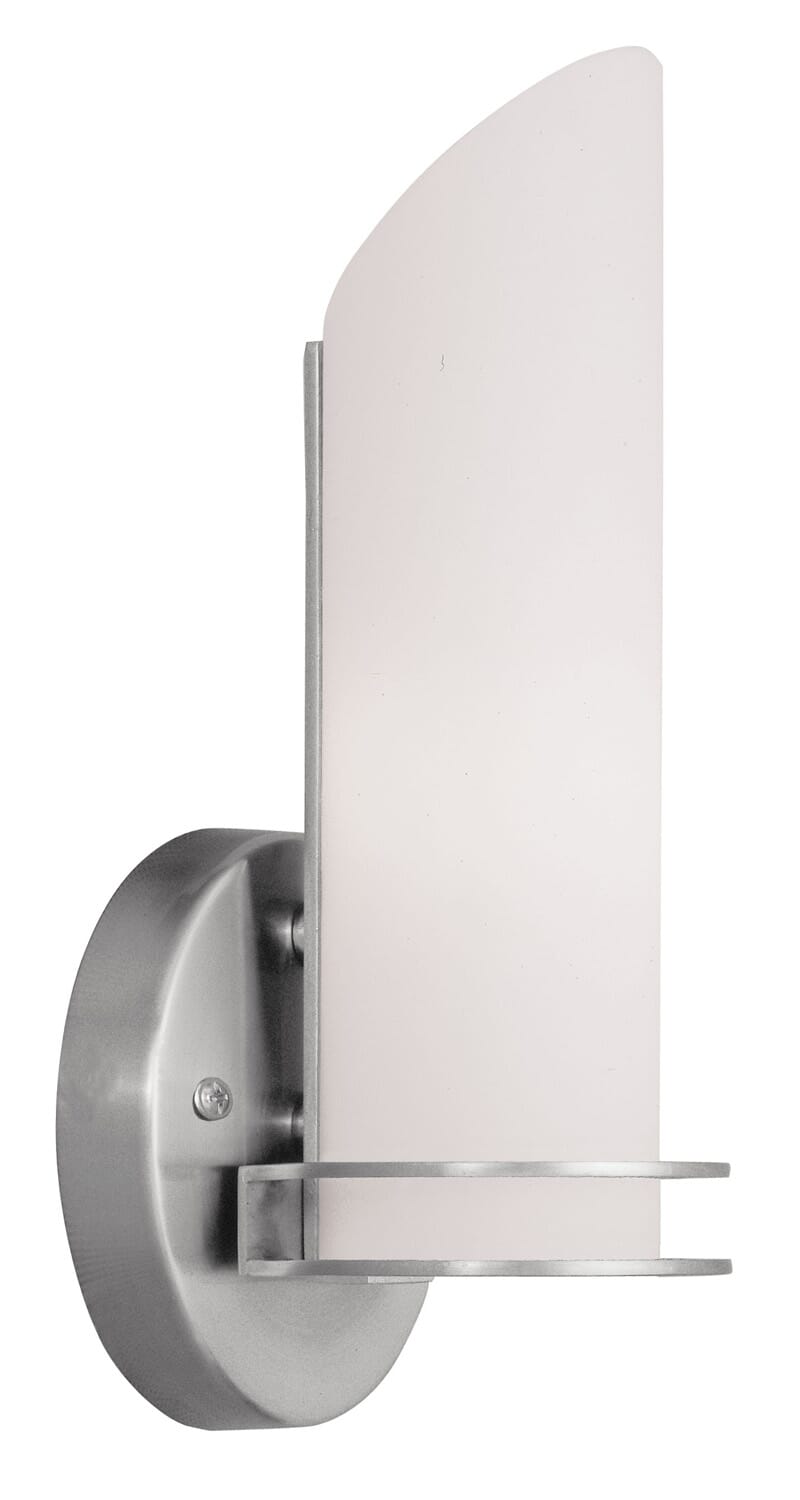 Pelham 1-Light Bathroom Vanity Light Light with Wall Sconce in Brushed Nickel