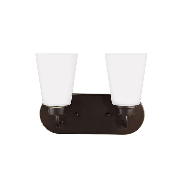 Sea Gull Kerrville 2-Light 12" Bathroom Vanity Light in Heirloom Bronze Sea Gull Kerrville 2-Light 12" Bathroom Vanity Light in Heirloom Bronze