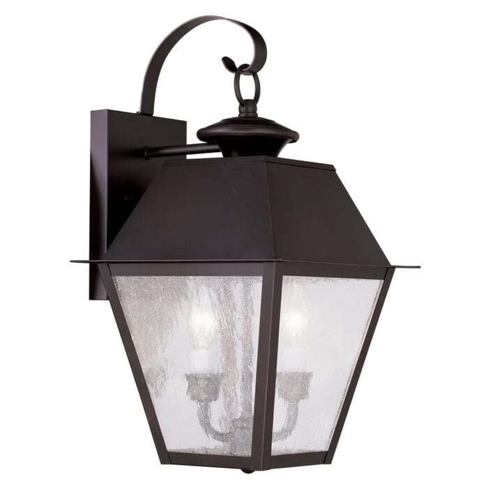 Mansfield 2-Light Outdoor Wall Lantern in Bronze Mansfield 2-Light Outdoor Wall Lantern in Bronze