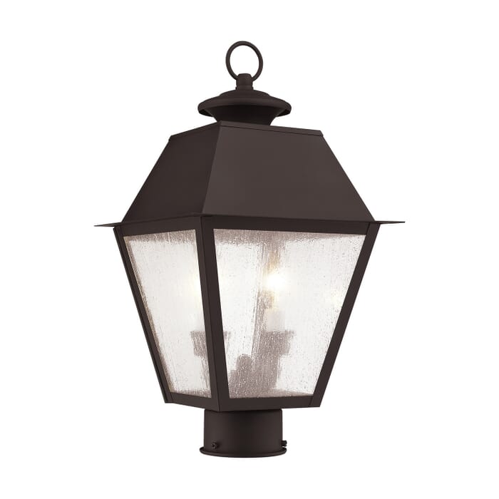 Mansfield 2-Light Outdoor Post Lantern in Bronze Mansfield 2-Light Outdoor Post Lantern in Bronze