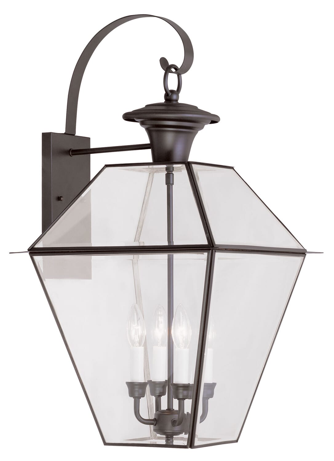 Westover 4-Light Outdoor Wall Lantern in Bronze