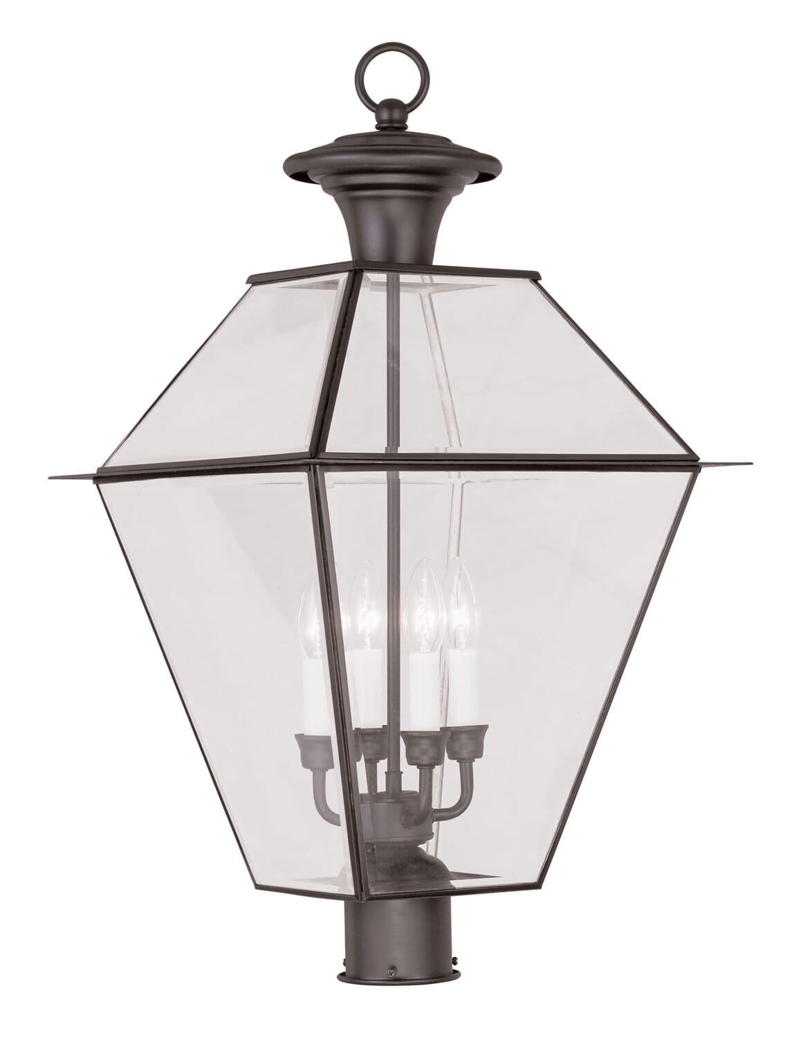 Westover 4-Light Outdoor Post Lantern in Bronze