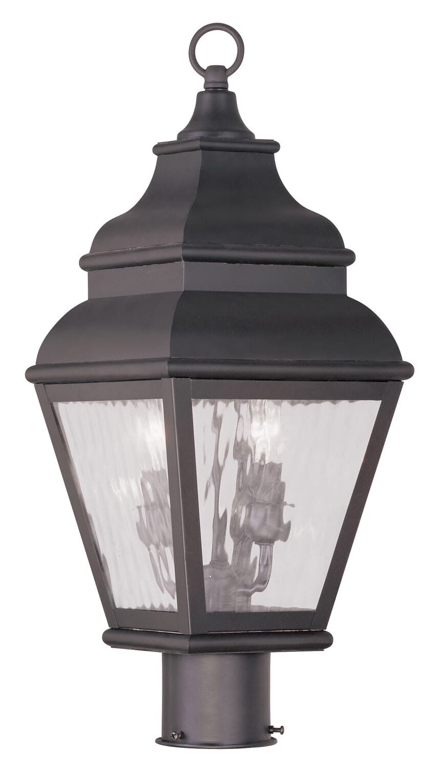 Exeter 2-Light Outdoor Post Lantern in Bronze