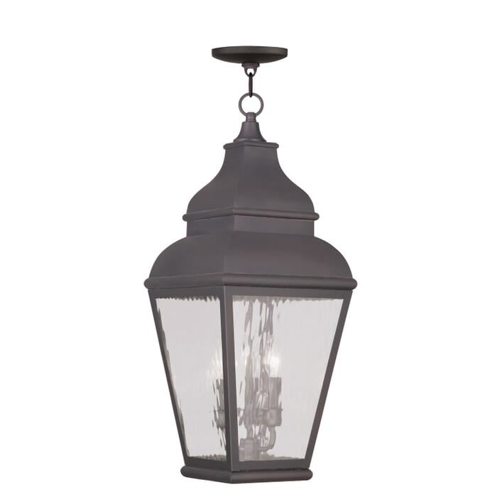 Exeter 3-Light Outdoor Pendant in Bronze Exeter 3-Light Outdoor Pendant in Bronze