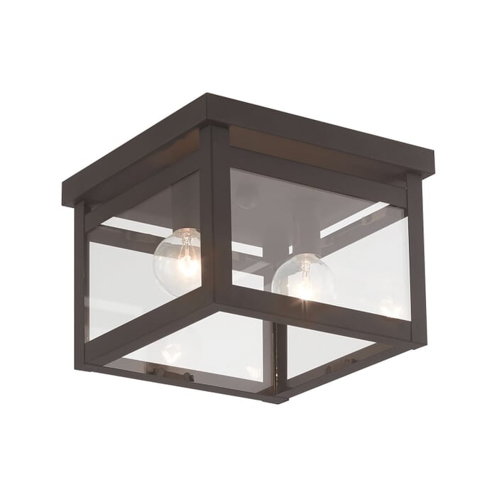 Milford 2-Light Ceiling Mount in Bronze Milford 2-Light Ceiling Mount in Bronze
