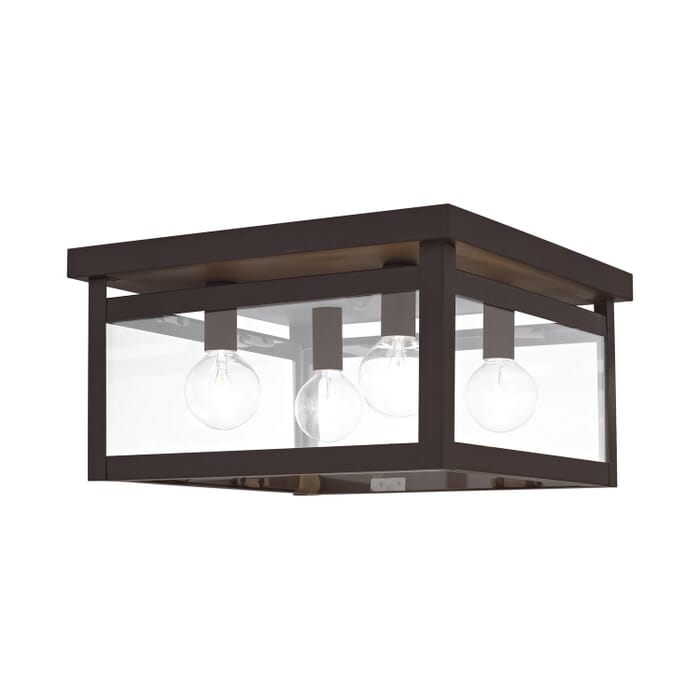 Milford 4-Light Ceiling Mount in Bronze Milford 4-Light Ceiling Mount in Bronze