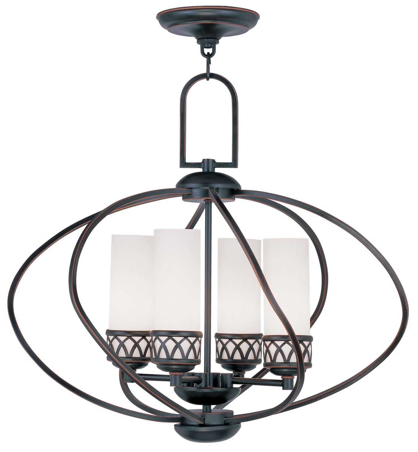 Westfield 4-Light Chandelier in Hand Applied Olde Bronze