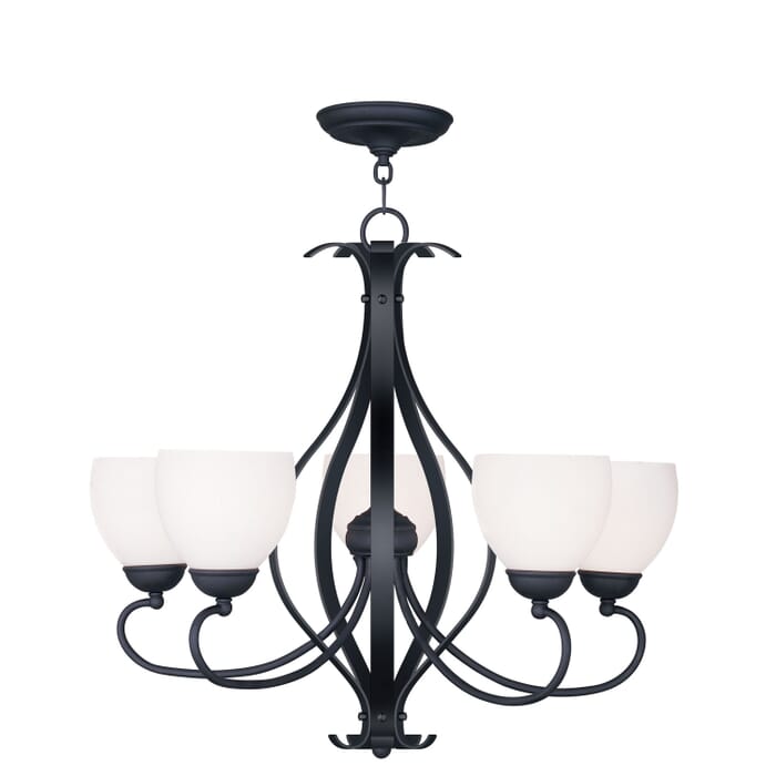 Brookside 5-Light Chandelier in Black Brookside 5-Light Chandelier in Black