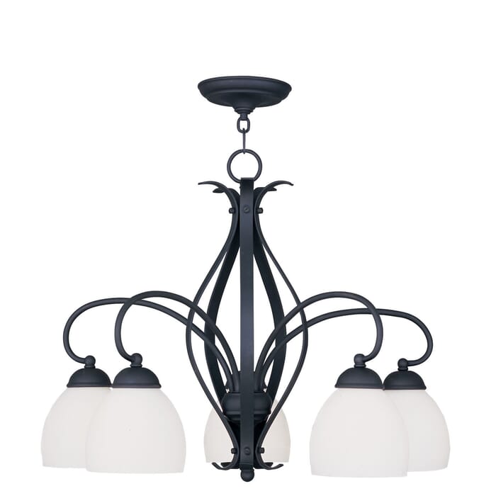 Brookside 5-Light Chandelier in Black Brookside 5-Light Chandelier in Black
