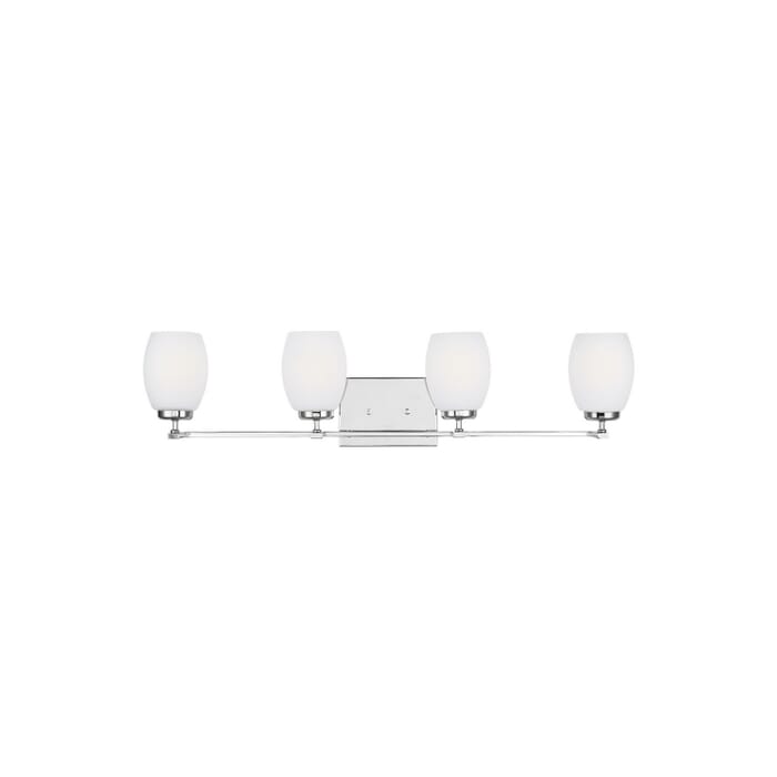 Catlin 4-Light Bathroom Vanity Light in Chrome Catlin 4-Light Bathroom Vanity Light in Chrome