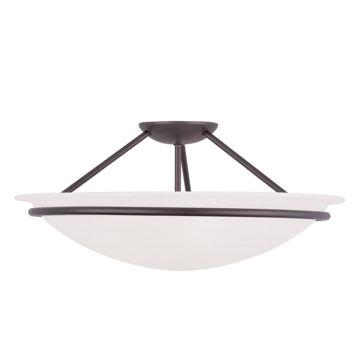 Newburgh 3-Light Ceiling Mount in Bronze Newburgh 3-Light Ceiling Mount in Bronze