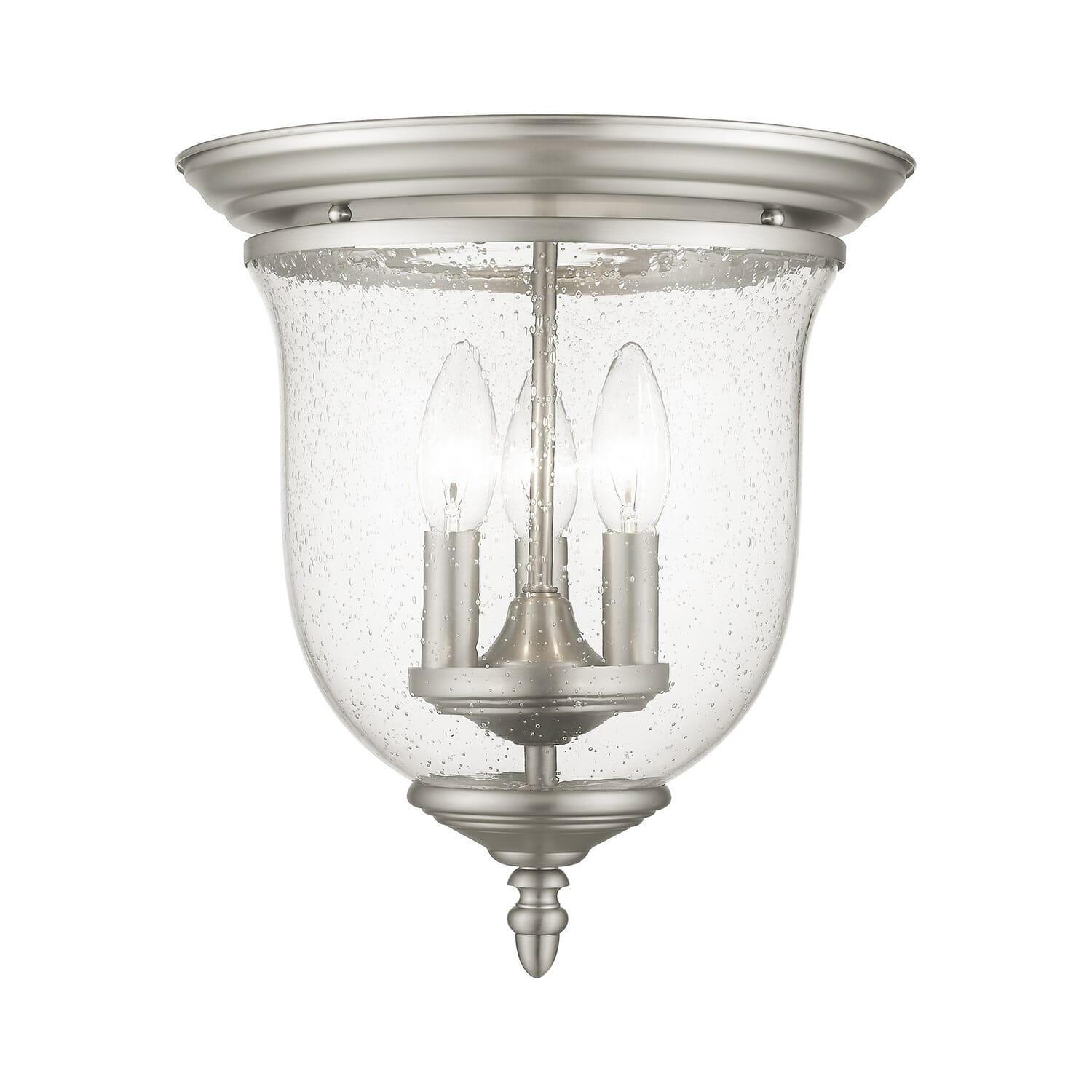 Legacy 3-Light Ceiling Mount in Brushed Nickel