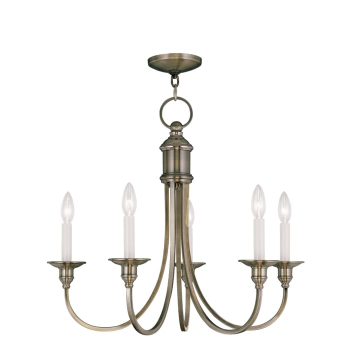 Cranford 5-Light Chandelier in Antique Brass Cranford 5-Light Chandelier in Antique Brass