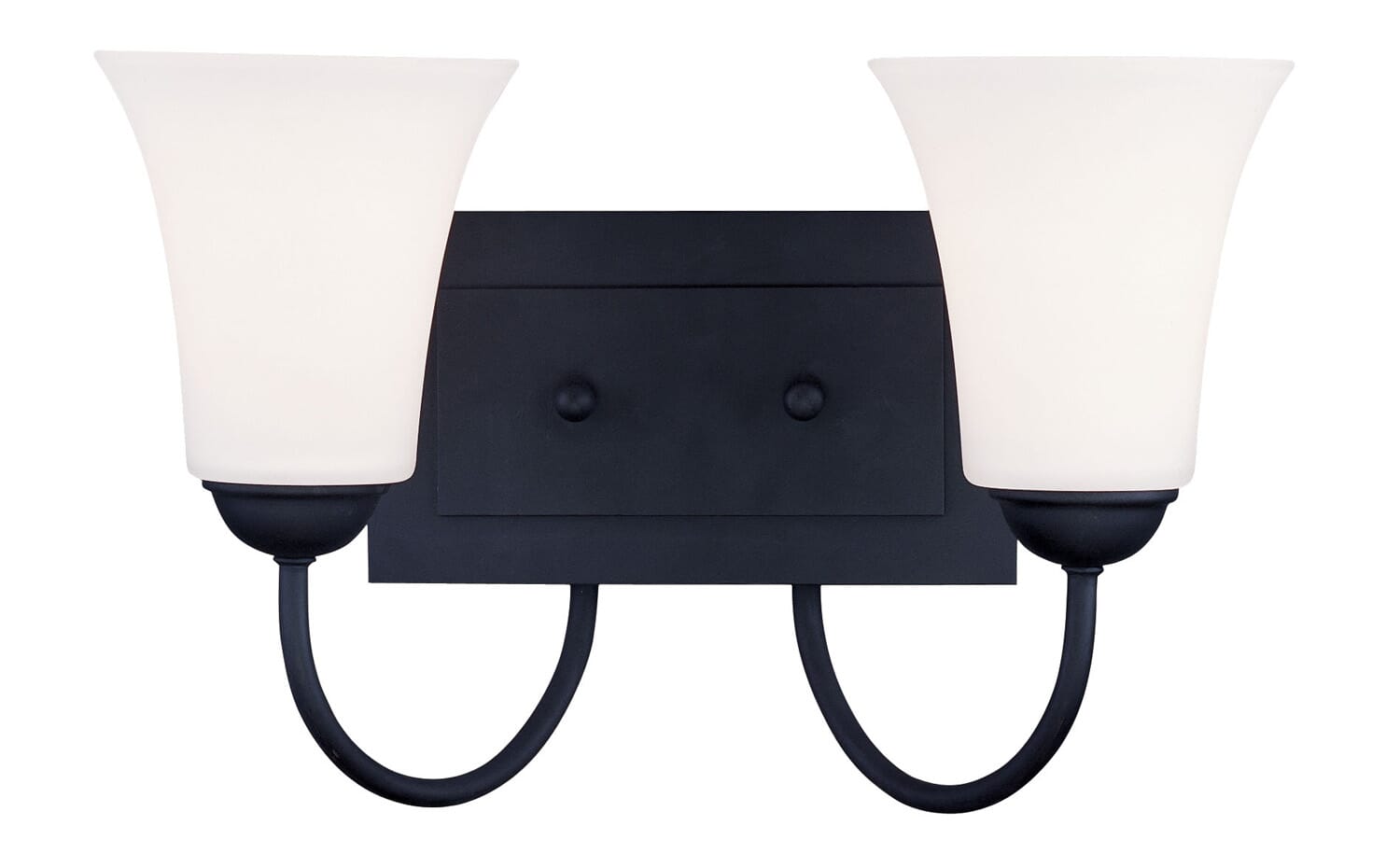 Ridgedale 2-Light Bathroom Vanity Light in Black