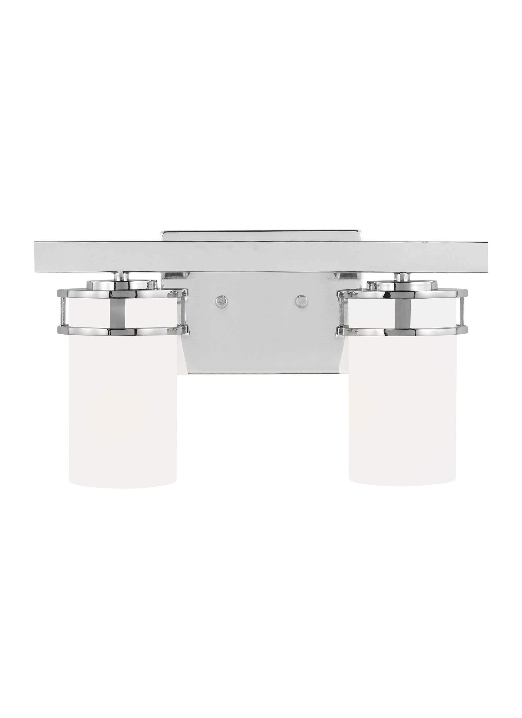 Sea Gull Robie 2-Light Bathroom Vanity Light in Chrome - 4421602EN3-05