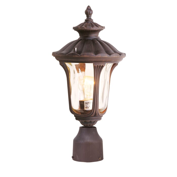 Oxford 1-Light Outdoor Post-Top Lanterm in Hand Applied Imperial Bronze Oxford 1-Light Outdoor Post-Top Lanterm in Hand Applied Imperial Bronze