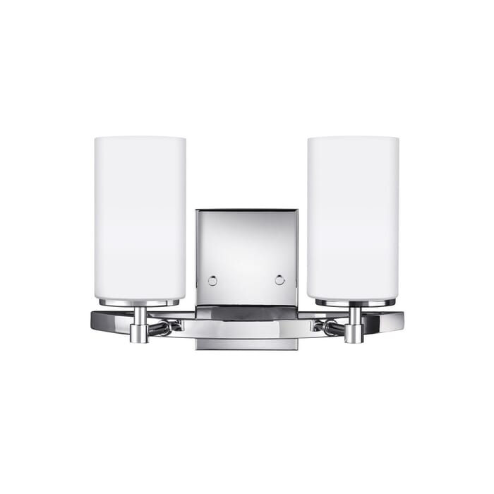 Sea Gull Alturas 2-Light 14" Bathroom Vanity Light in Chrome Sea Gull Alturas 2-Light 14" Bathroom Vanity Light in Chrome