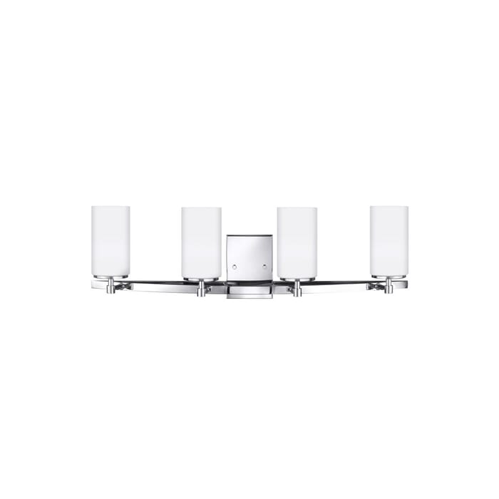 Sea Gull Alturas 4-Light 31" Bathroom Vanity Light in Chrome Sea Gull Alturas 4-Light 31" Bathroom Vanity Light in Chrome