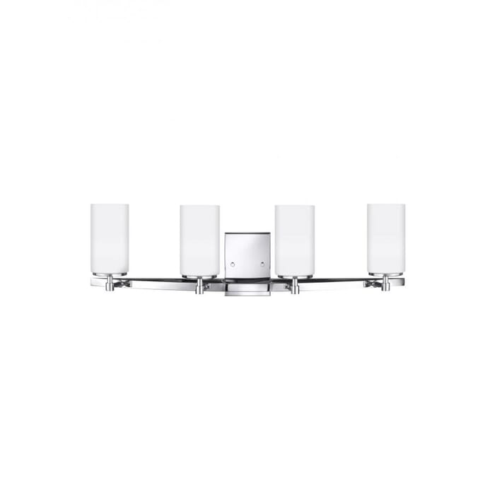 Sea Gull Alturas 4-Light 31" Bathroom Vanity Light in Chrome Sea Gull Alturas 4-Light 31" Bathroom Vanity Light in Chrome