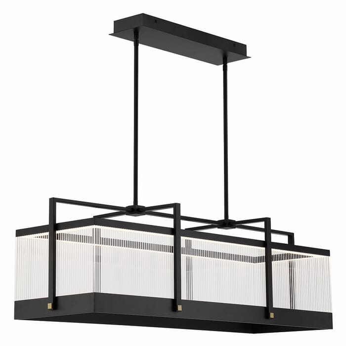Tye 1-Light LED Chandelier in Black Tye 1-Light LED Chandelier in Black