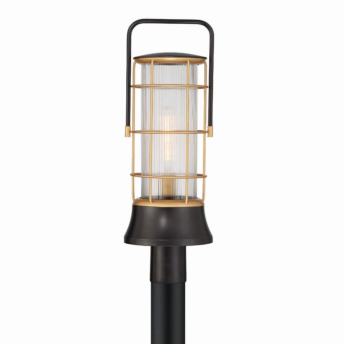 Rivamar 1-Light Lantern in Oil Rubbed Bronze With Gold Rivamar 1-Light Lantern in Oil Rubbed Bronze With Gold