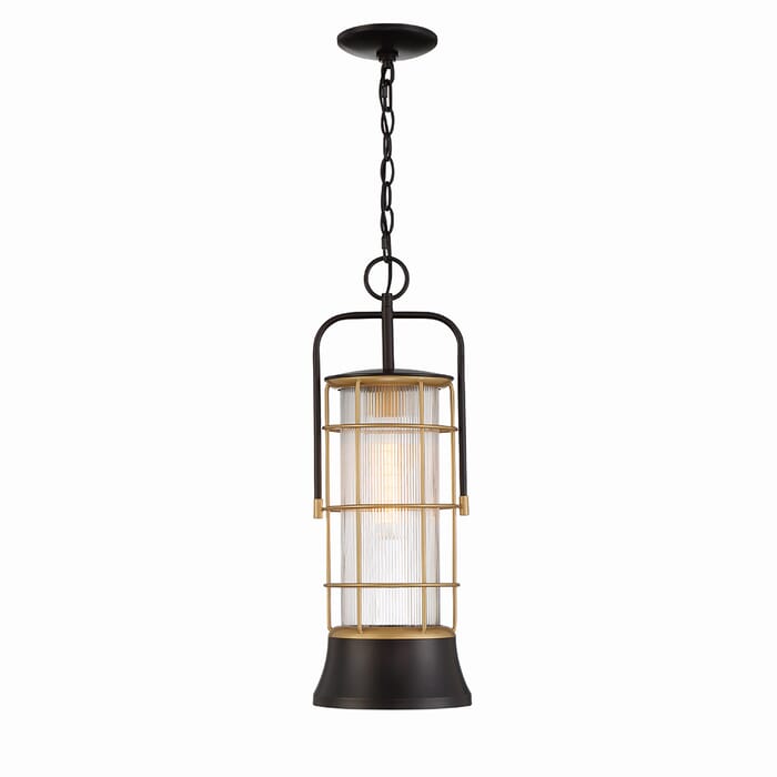 Rivamar 1-Light Pendant in Oil Rubbed Bronze With Gold Rivamar 1-Light Pendant in Oil Rubbed Bronze With Gold