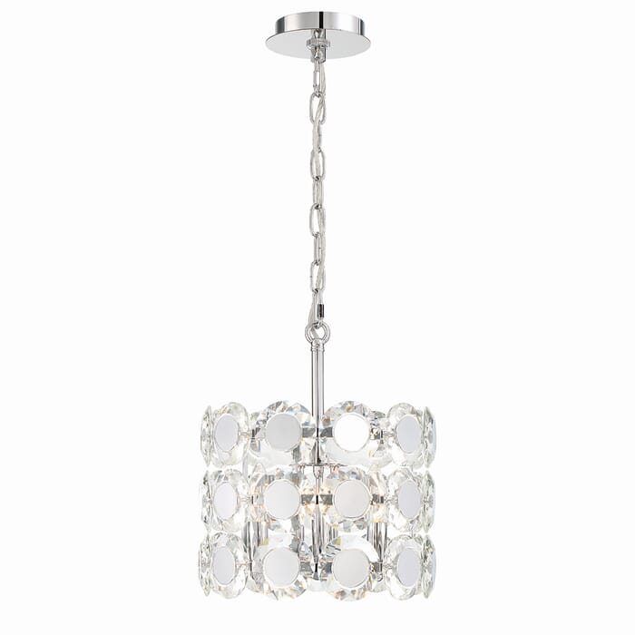Perrene 3-Light Chandelier in Chrome Perrene 3-Light Chandelier in Chrome