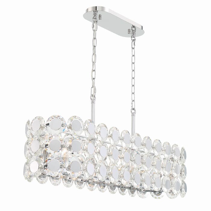 Perrene 8-Light Chandelier in Chrome Perrene 8-Light Chandelier in Chrome