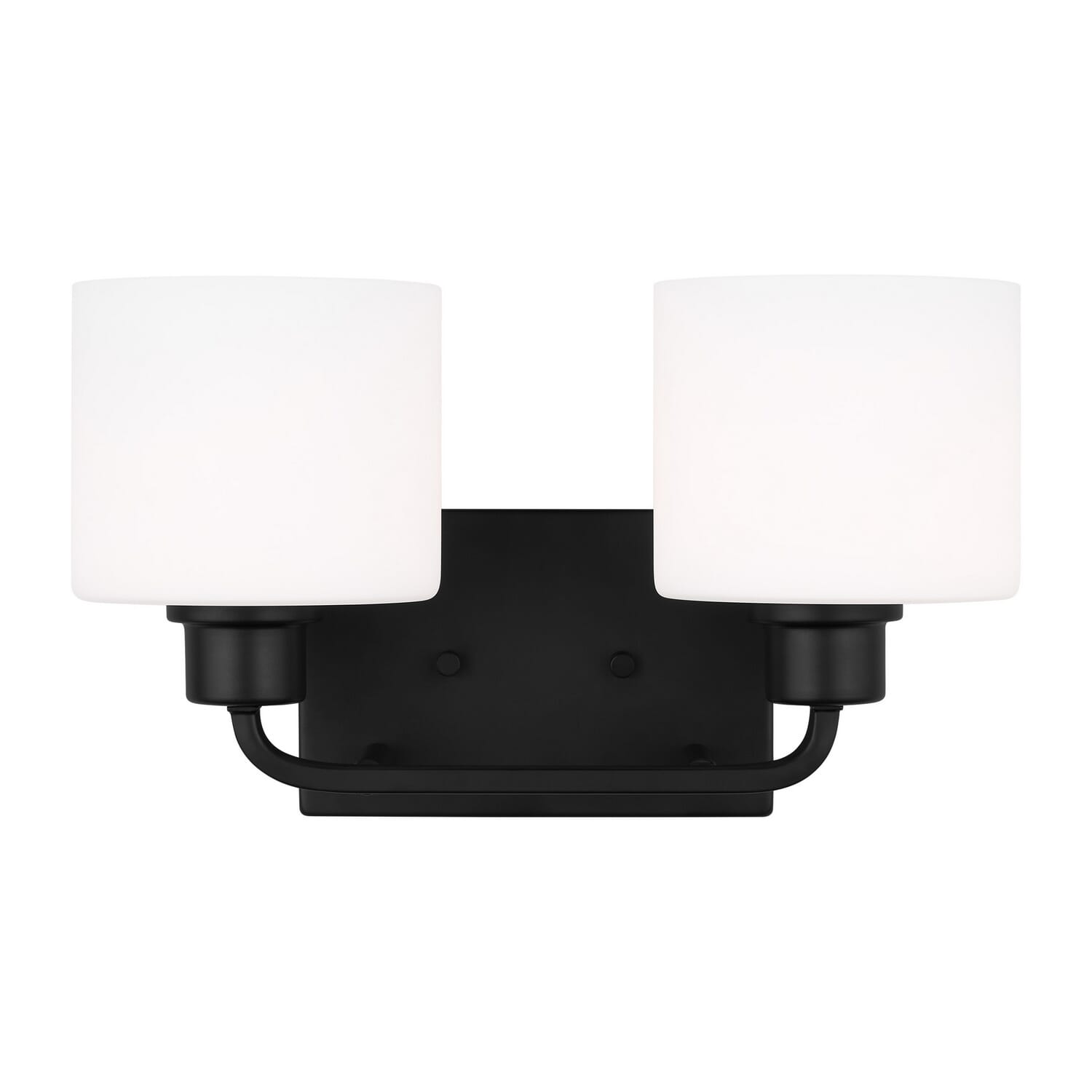 Canfield 2-Light Bathroom Vanity Light in Midnight Black