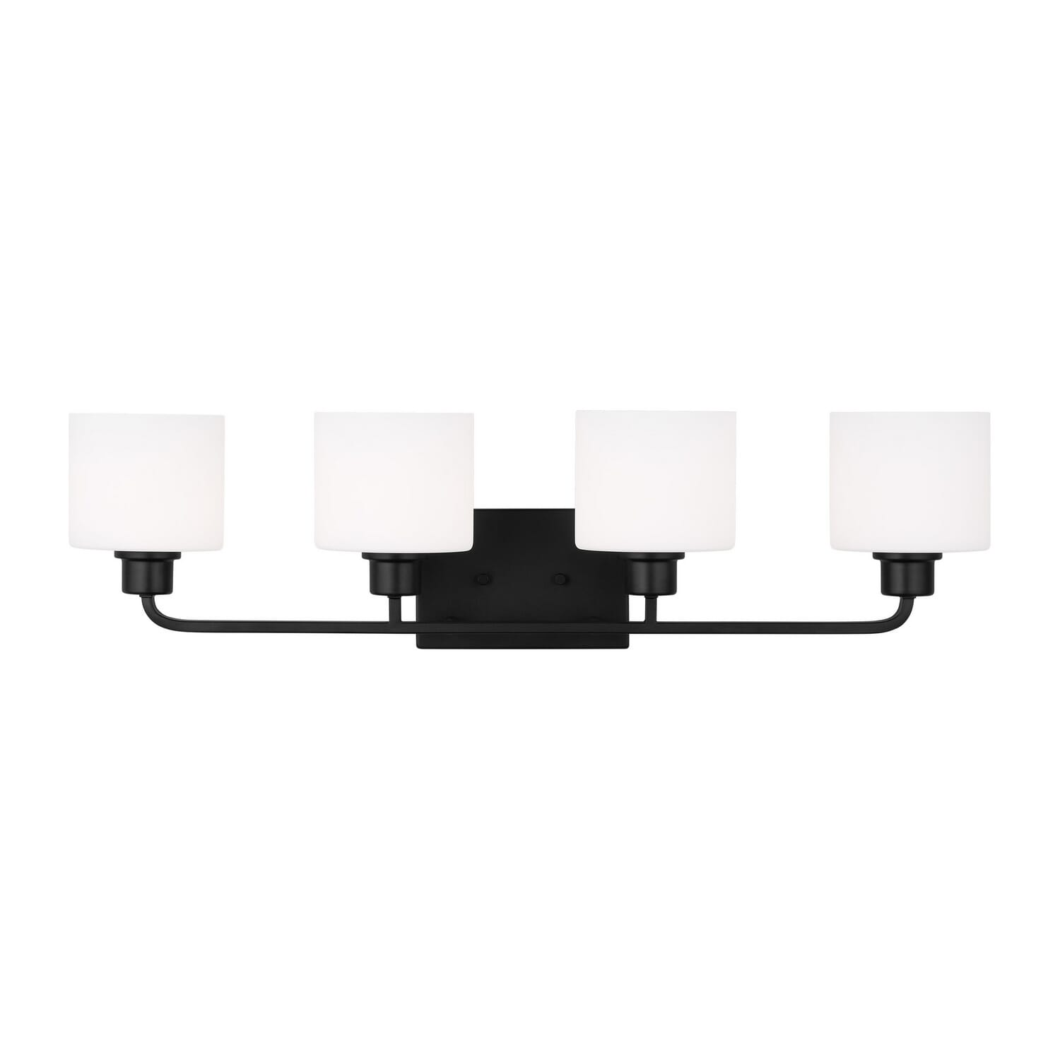 Canfield 4-Light Bathroom Vanity Light in Midnight Black