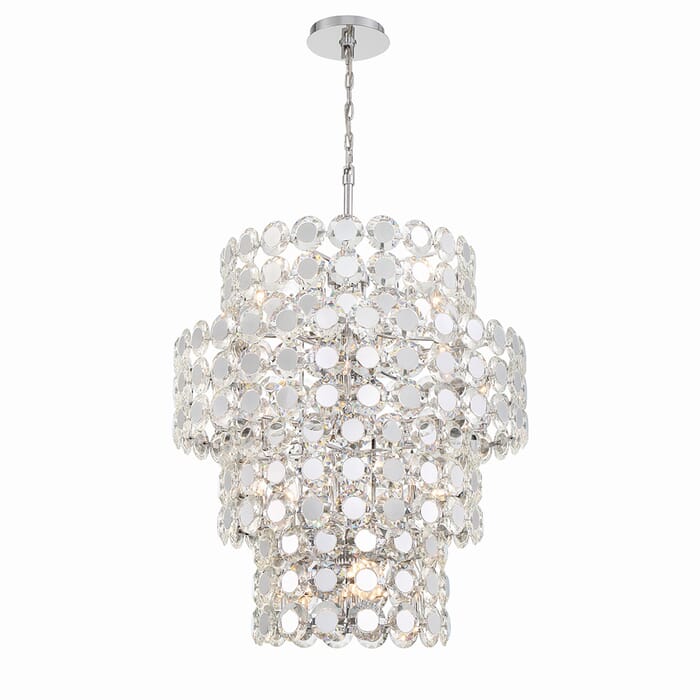 Perrene 24-Light Chandelier in Chrome Perrene 24-Light Chandelier in Chrome