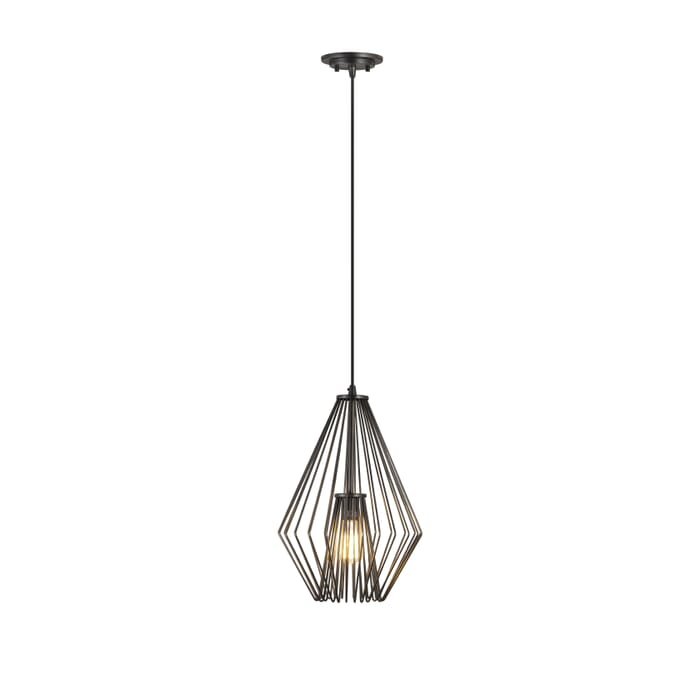 Z-Lite Quintus 1-Light Mini Pendant Light In Plated Bronze Z-Lite Quintus 1-Light Mini Pendant Light In Plated Bronze