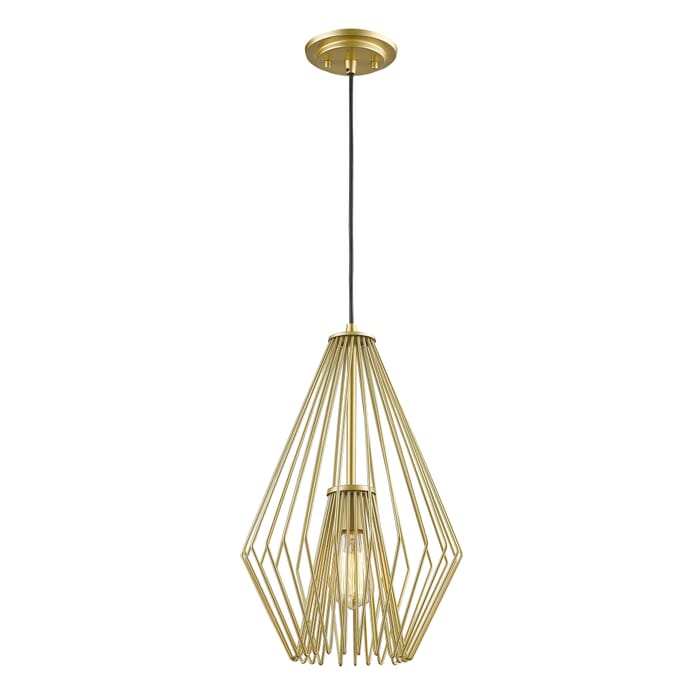 Z-Lite Quintus 1-Light Mini Pendant Light In Metallic Gold Z-Lite Quintus 1-Light Mini Pendant Light In Metallic Gold