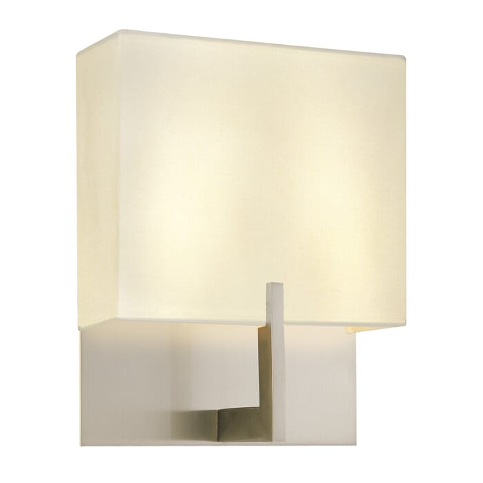 Sonneman Staffa 2-Light 8" Sconce in Satin Nickel Finish Sonneman Staffa 2-Light 8" Sconce in Satin Nickel Finish