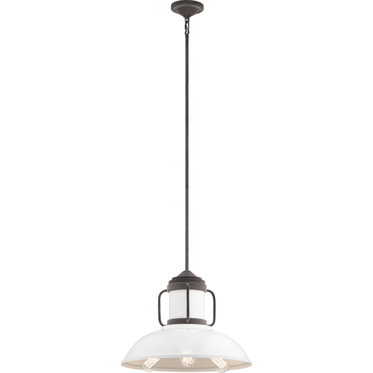 Kichler Lighting Jenson 3-Light Transitional Pendant in Weathered Zinc