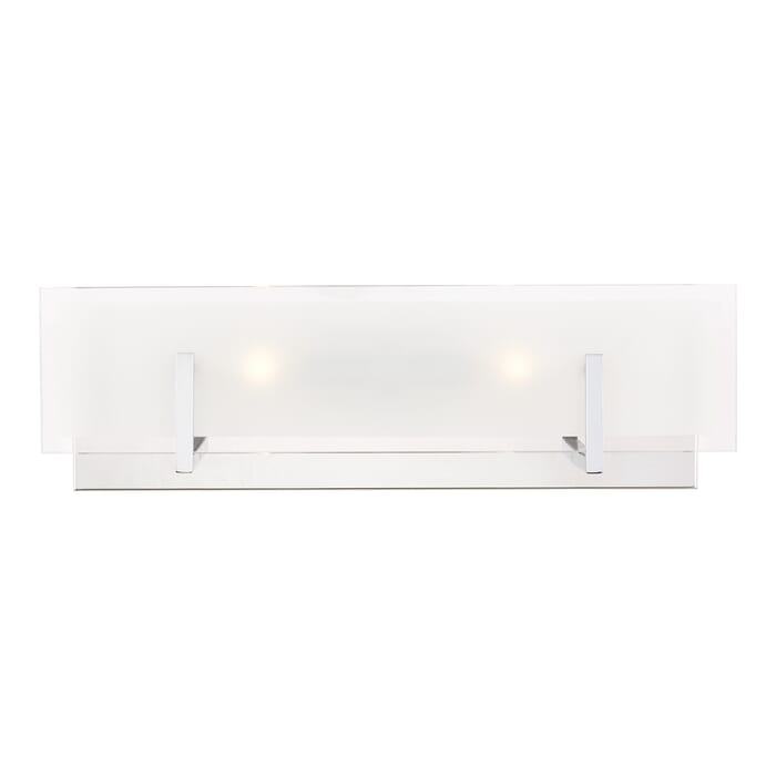 Sea Gull Syll 2-Light Bathroom Vanity Light in Chrome Sea Gull Syll 2-Light Bathroom Vanity Light in Chrome