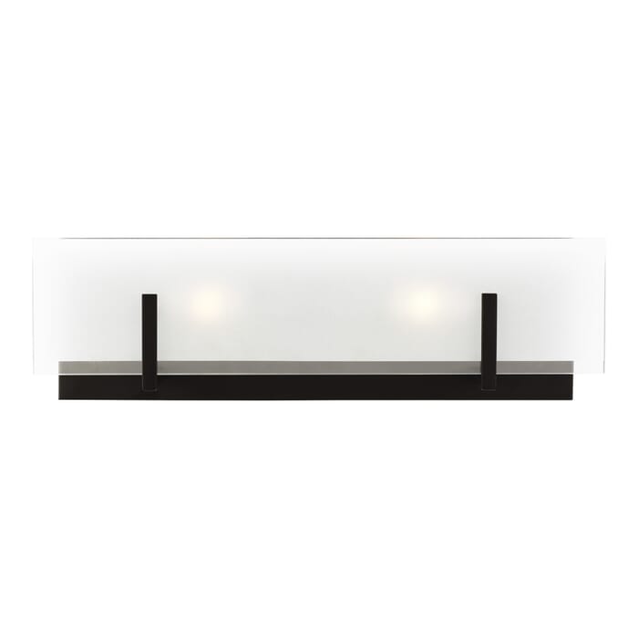 Sea Gull Syll 2-Light Bathroom Vanity Light in Midnight Black Sea Gull Syll 2-Light Bathroom Vanity Light in Midnight Black