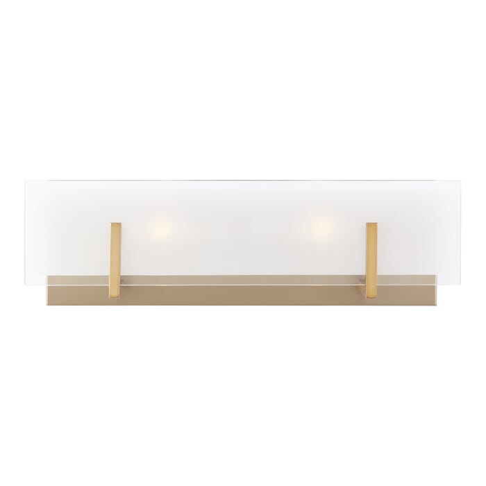 Sea Gull Syll 2-Light Bathroom Vanity Light in Satin Brass Sea Gull Syll 2-Light Bathroom Vanity Light in Satin Brass
