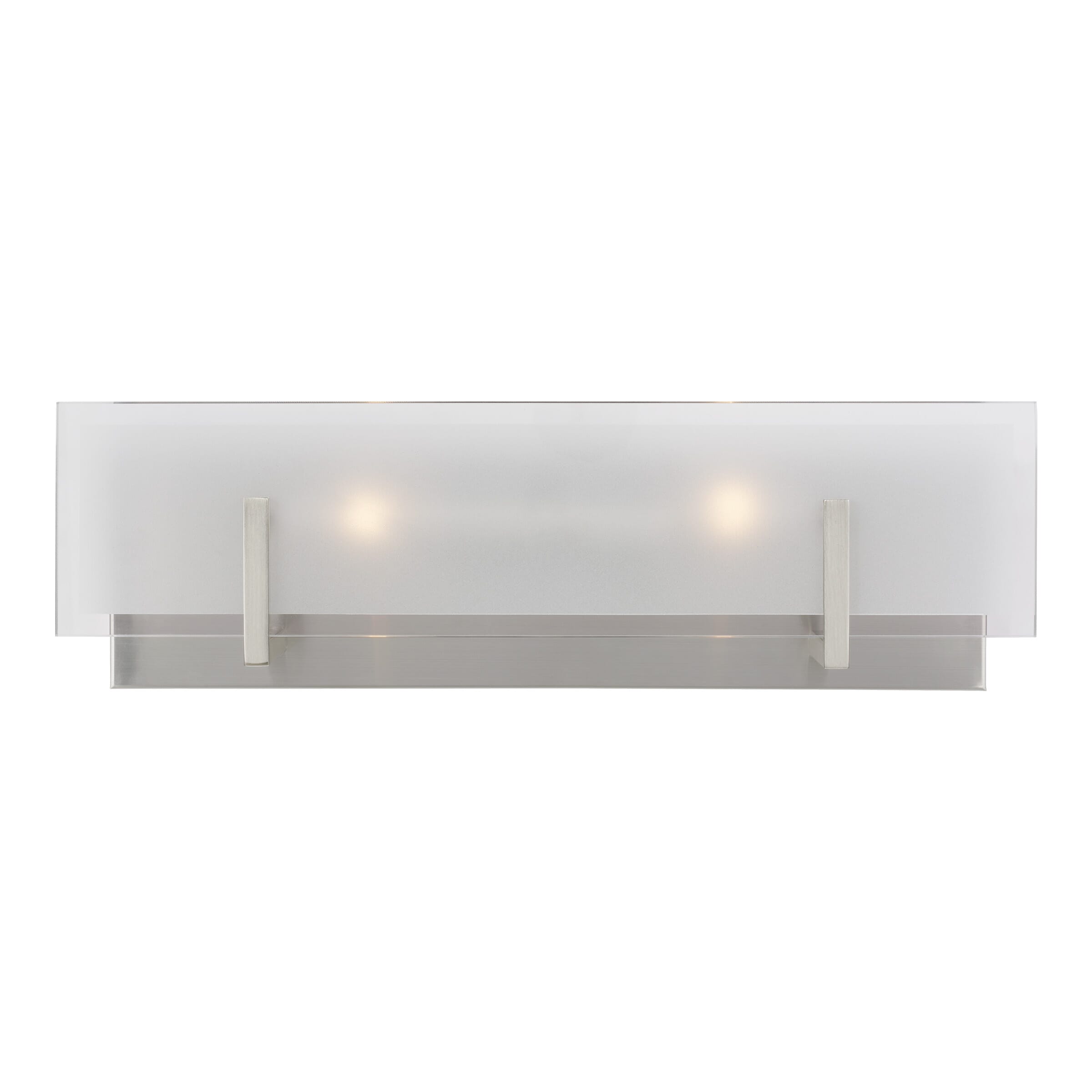 Sea Gull Syll 2-Light Bathroom Vanity Light in Brushed Nickel