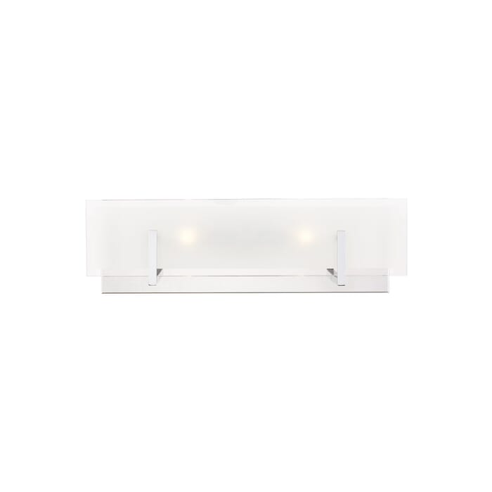 Sea Gull Syll 2-Light Bathroom Vanity Light in Chrome Sea Gull Syll 2-Light Bathroom Vanity Light in Chrome