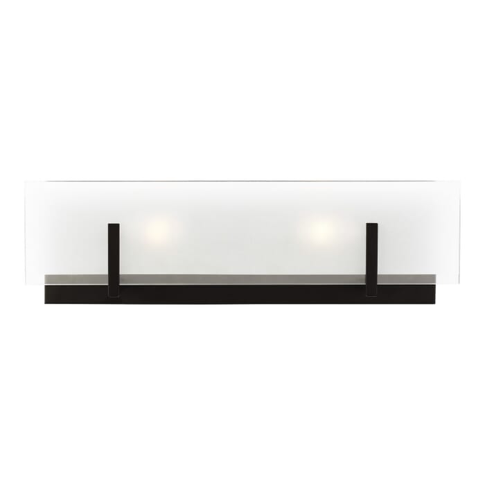 Syll 2-Light Bathroom Vanity Light in Midnight Black Syll 2-Light Bathroom Vanity Light in Midnight Black