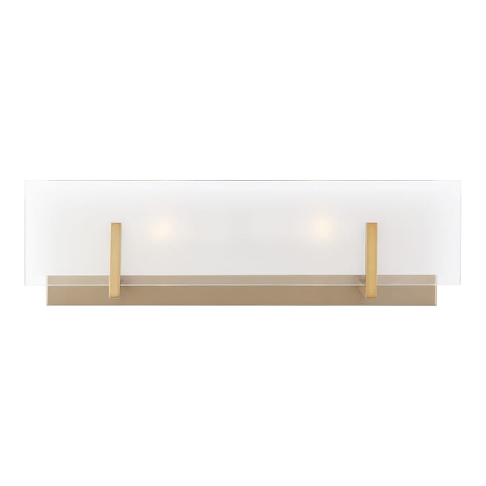 Syll 2-Light Bathroom Vanity Light in Satin Brass Syll 2-Light Bathroom Vanity Light in Satin Brass