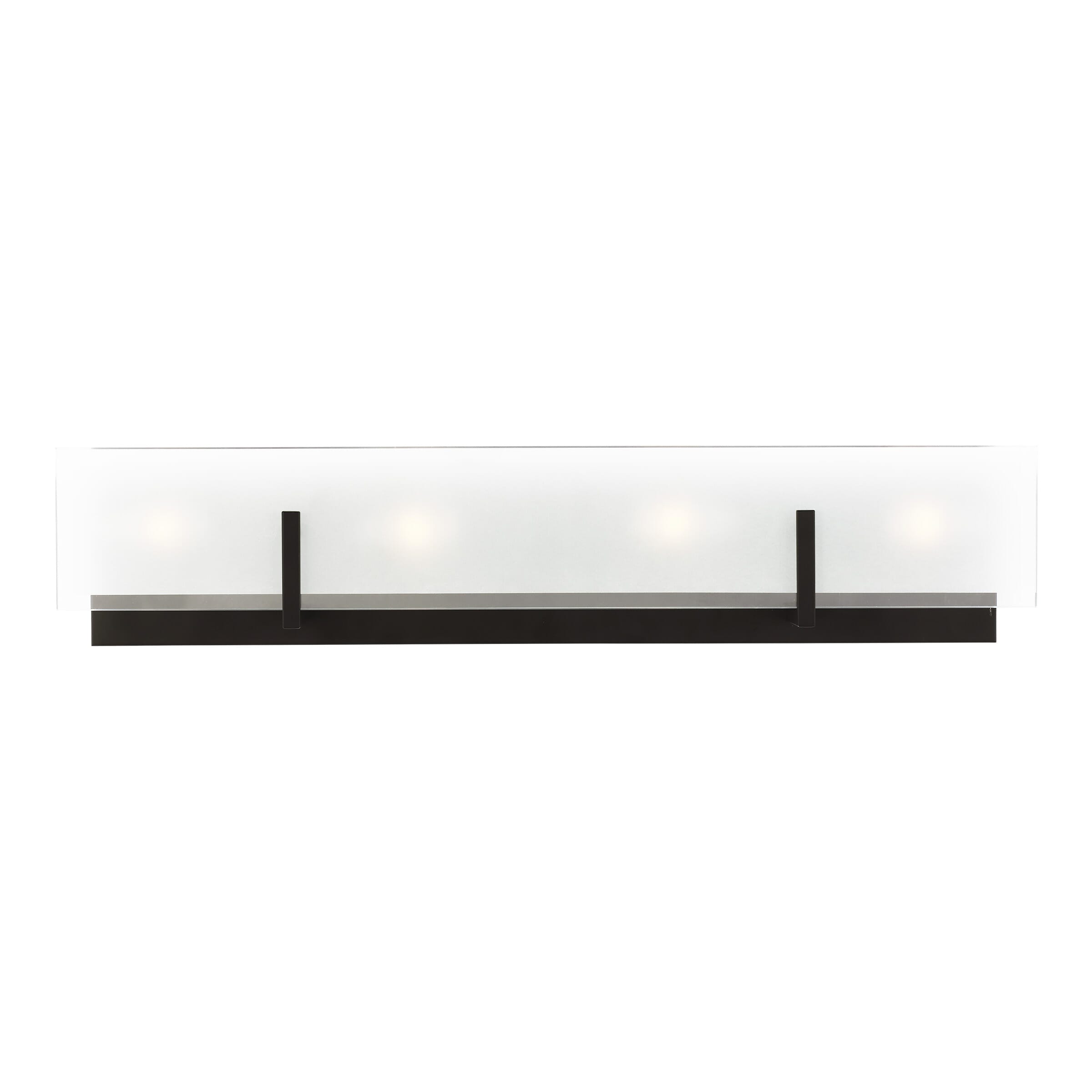 Sea Gull Syll 4-Light Bathroom Vanity Light in Midnight Black