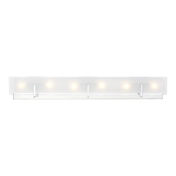 Sea Gull Syll 6-Light Bathroom Vanity Light in Chrome Sea Gull Syll 6-Light Bathroom Vanity Light in Chrome