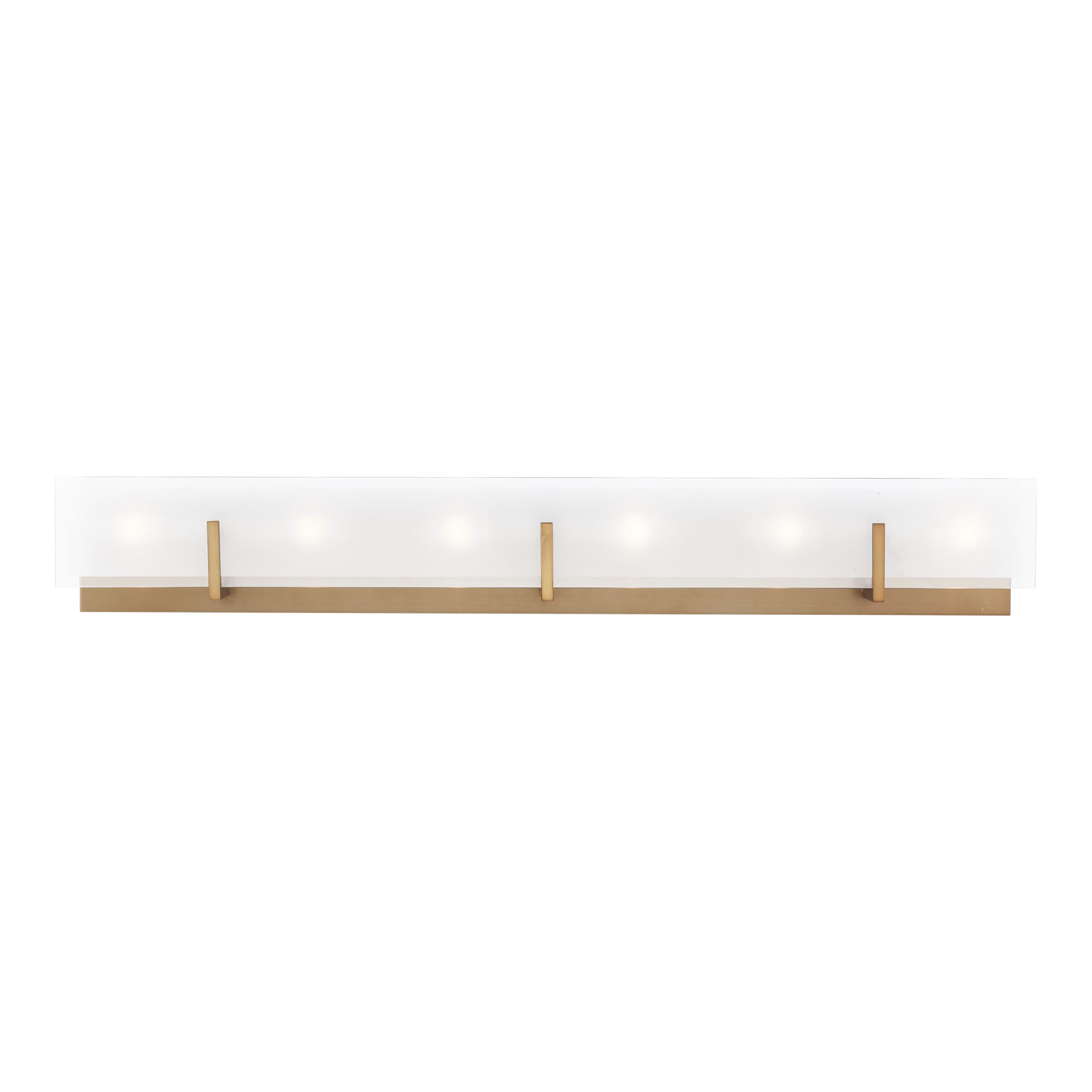 Sea Gull Syll 6-Light Bathroom Vanity Light in Satin Brass
