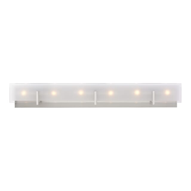 Sea Gull Syll 6 Light Bathroom Vanity In Brushed Nickel Lights Com Sea Gull Syll 6 Light Bathroom Vanity, 6 Light Bathroom Fixture Brushed Nickel