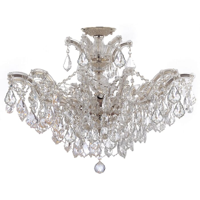 Crystorama Maria Theresa 6-Light 27" Ceiling Light in Polished Chrome with Clear Swarovski Strass Crystals Crystorama Maria Theresa 6-Light 27" Ceiling Light in Polished Chrome with Clear Swarovski Strass Crystals