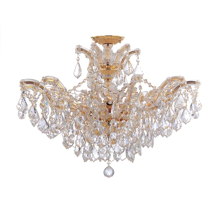 Crystorama Maria Theresa 6-Light 27" Ceiling Light in Gold with Clear Swarovski Strass Crystals Crystorama Maria Theresa 6-Light 27" Ceiling Light in Gold with Clear Swarovski Strass Crystals