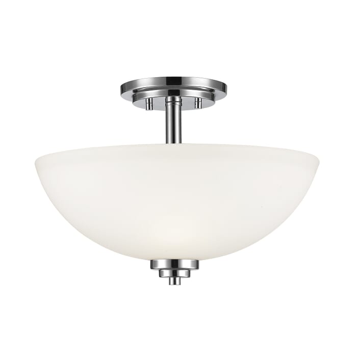 Z-Lite Ashton 3-Light Semi Flush Mount Ceiling Light In Chrome Z-Lite Ashton 3-Light Semi Flush Mount Ceiling Light In Chrome