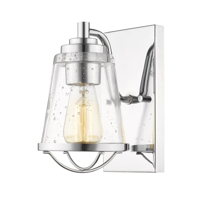 Z-Lite Mariner 1-Light Wall Sconce In Chrome Z-Lite Mariner 1-Light Wall Sconce In Chrome